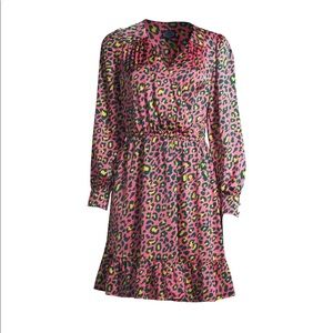 Scoop dress with ruffle hem